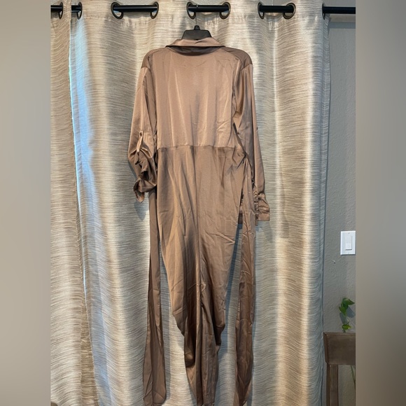 Linsery Women Summer Dress Elegant Wrap Maxi Dress - Picture 4 of 6